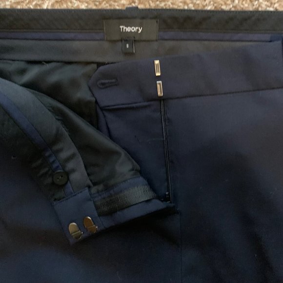 Theory Dress Pant - Size 8 - Navy - Picture 2 of 2
